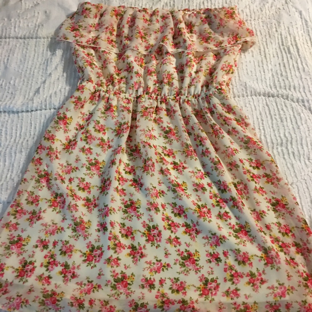 Strapless summer dress